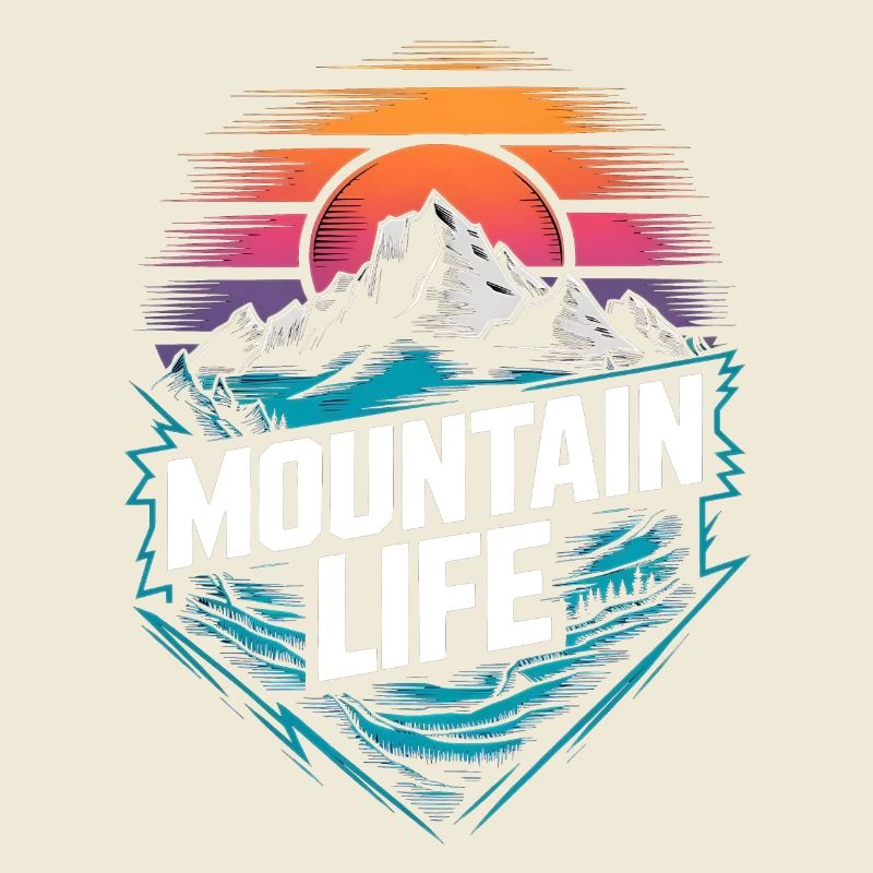 Energetic Mountains and Sunset