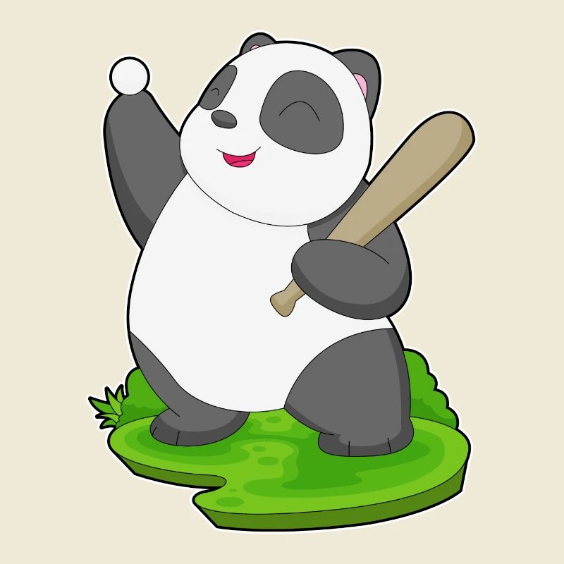 Panda Baseball Batte de baseball