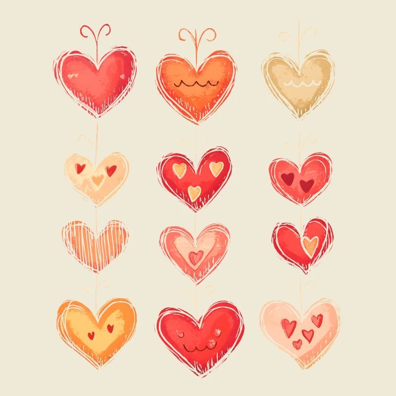 Herzmuster Valentinstag Herz Muster Geschenk