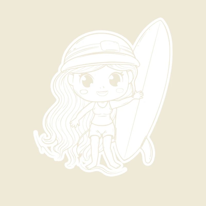 Petite surfeuse