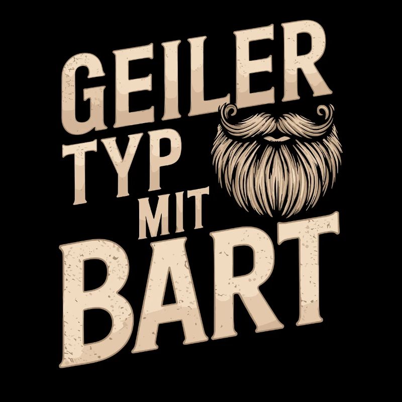 Geiler Typ Mit Bart Bartträger Barbier Vollbart
