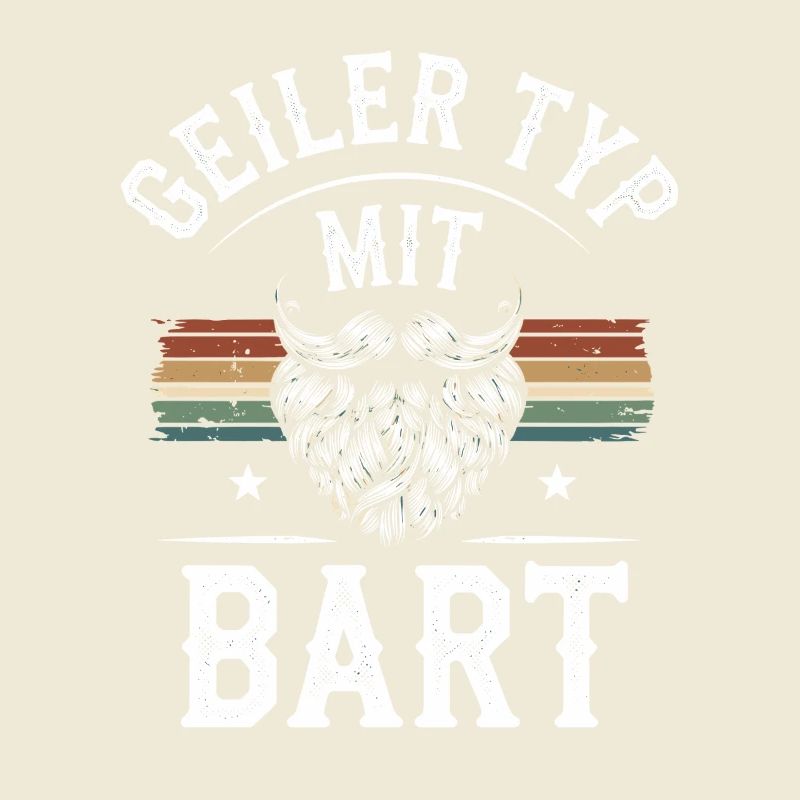 Geiler Typ Mit Bart Bartträger Barbier Vollbart