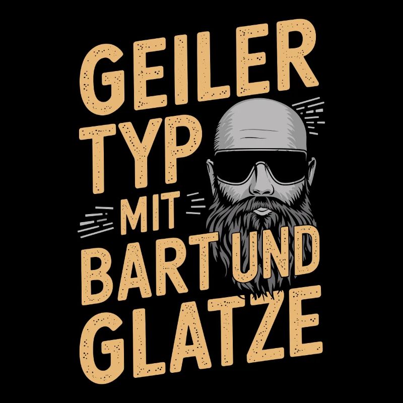 guy with beard & bald head beard wearer