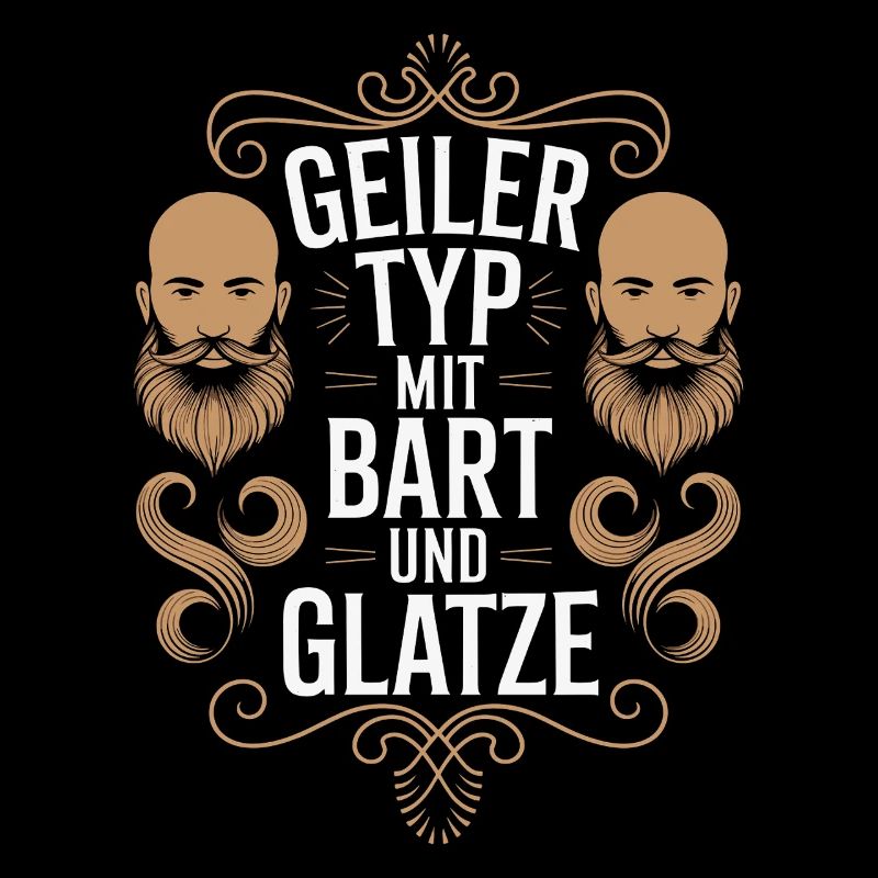 guy with beard & bald head beard wearer