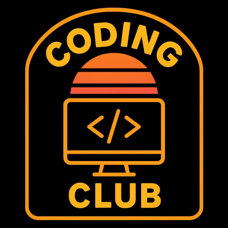 Coding Club Retro Sunrise Design