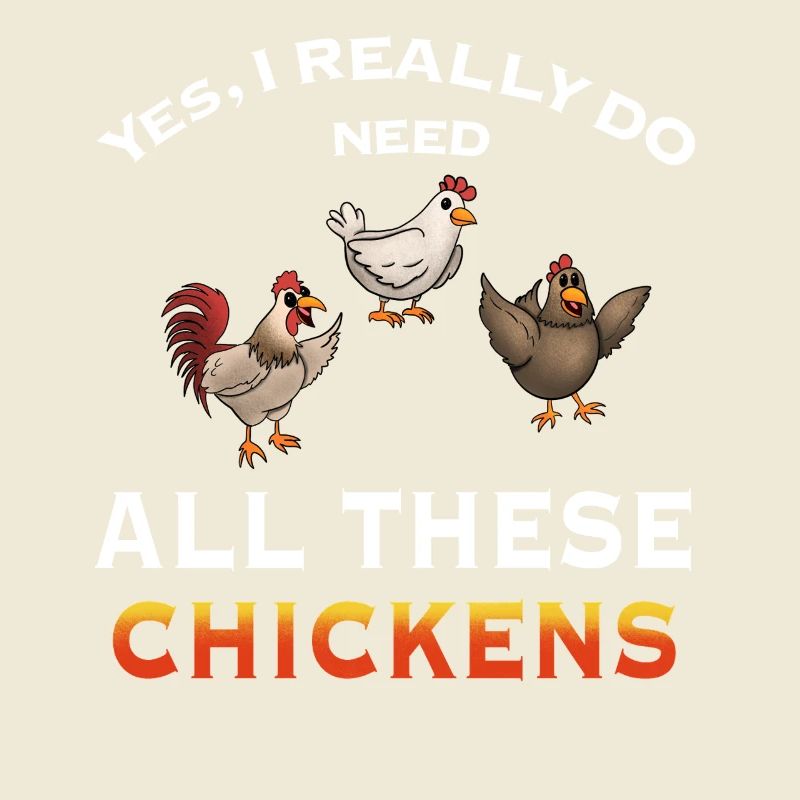 Humorous Chicken Illustration Statement