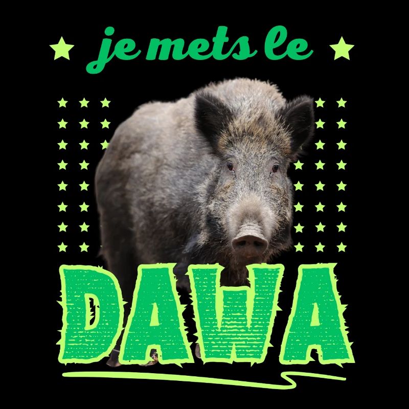 Ich stecke das DAWA in den Wald Jäger Geschenk