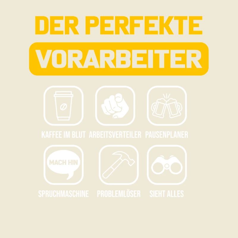 Der perfekte Vorarbeiter Polier Baustelle Bau