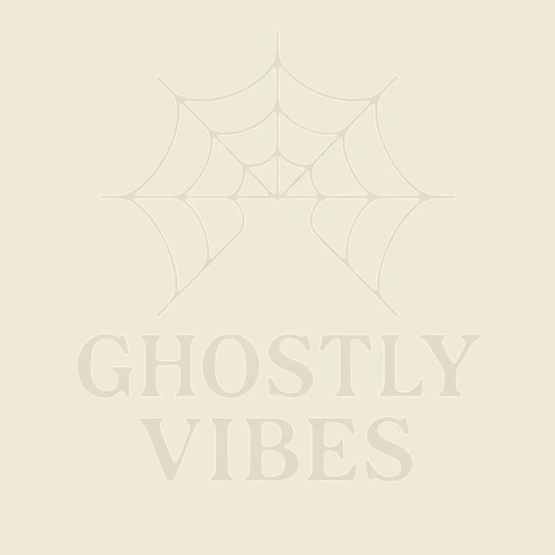 Spider web design with ghostly vibes