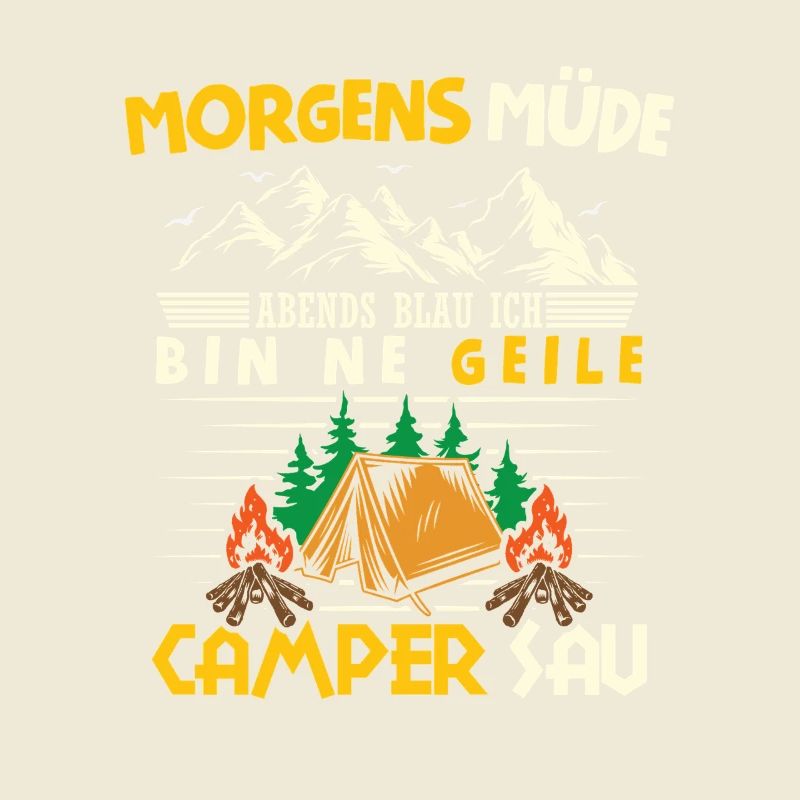 Camper Camping Wohnwagen Spruch