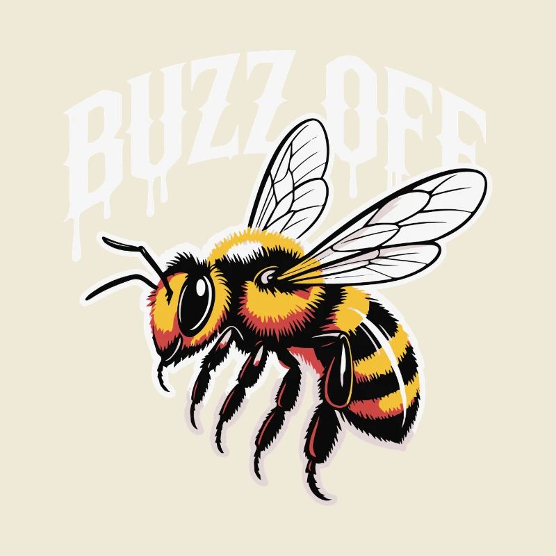 Bee Buzz Off Illustration