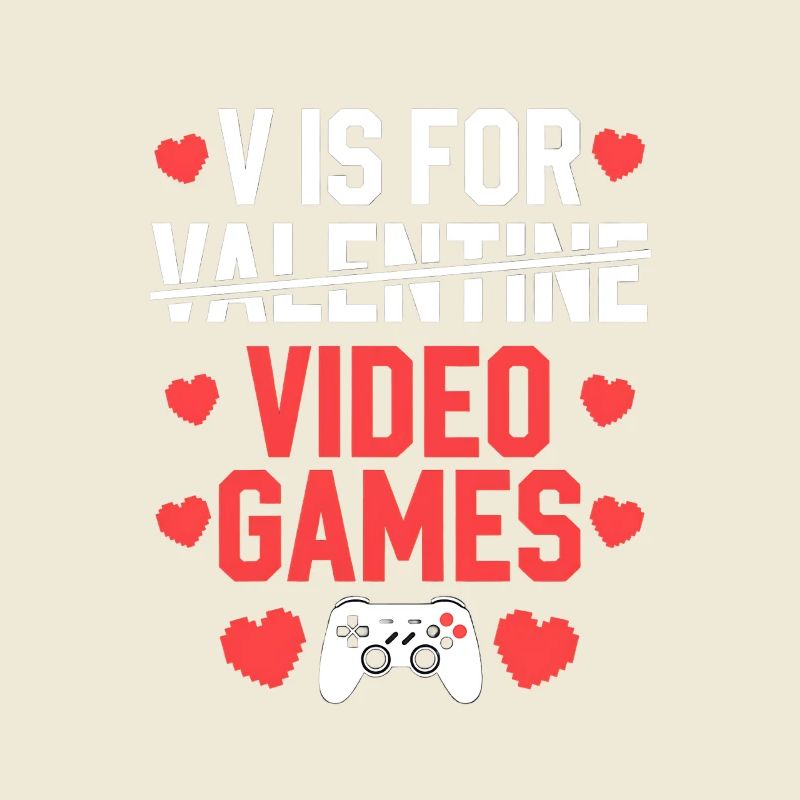 Saint-Valentin Jeux Vidéo Typographie Design
