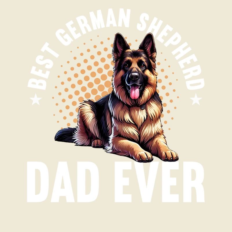 German Shepherd Dad Father's Day Father