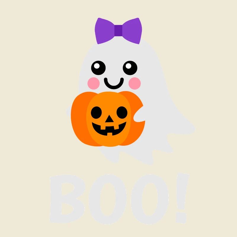 Halloween Design - Cute Ghost Jack o Lantern