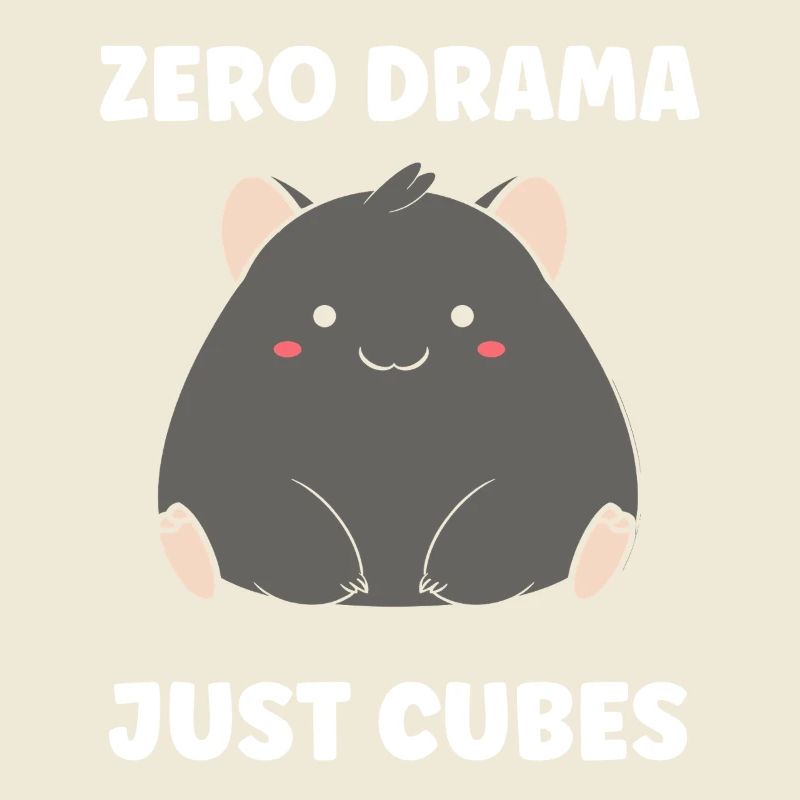 Zero Drama Just Cubes wombat