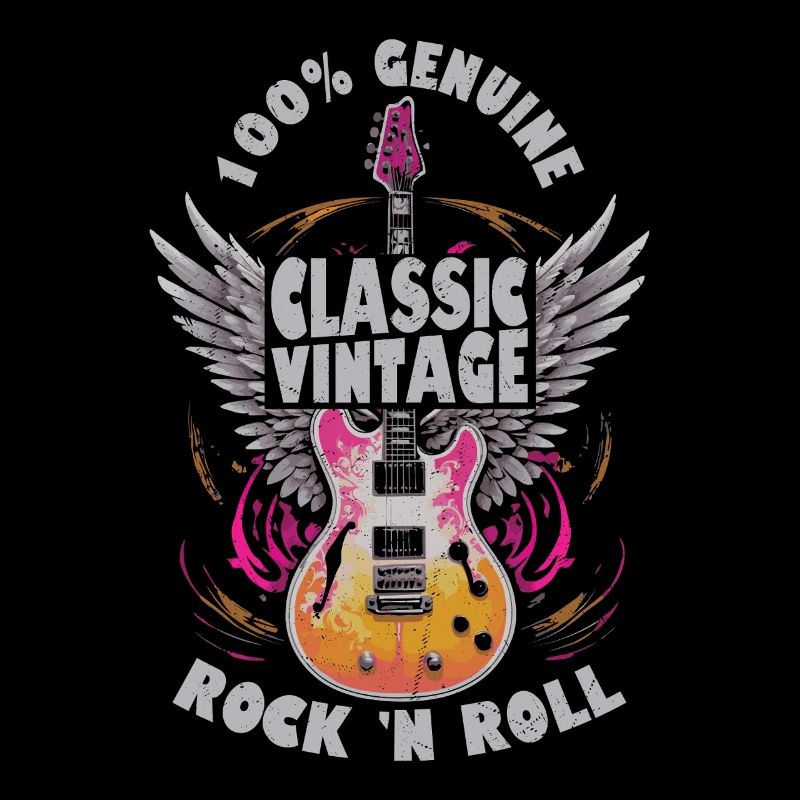 100 % Véritable Classique Vintage Rock 'n Roll Rock Ban