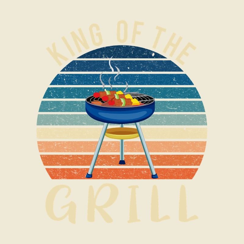 Roi du gril – Design de barbecue rétro