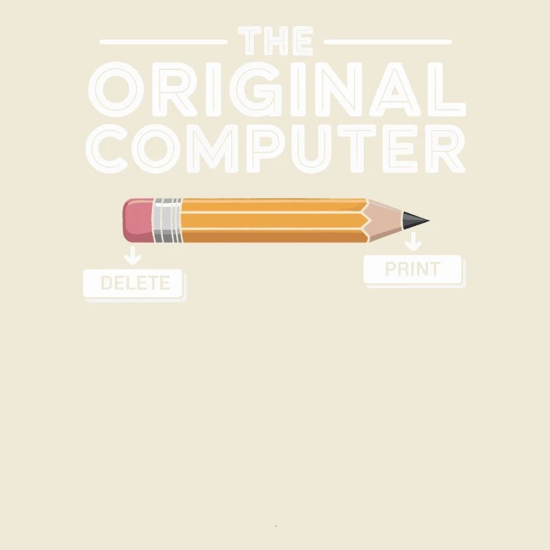 Der Original Computer – Bleistift Delete & Print