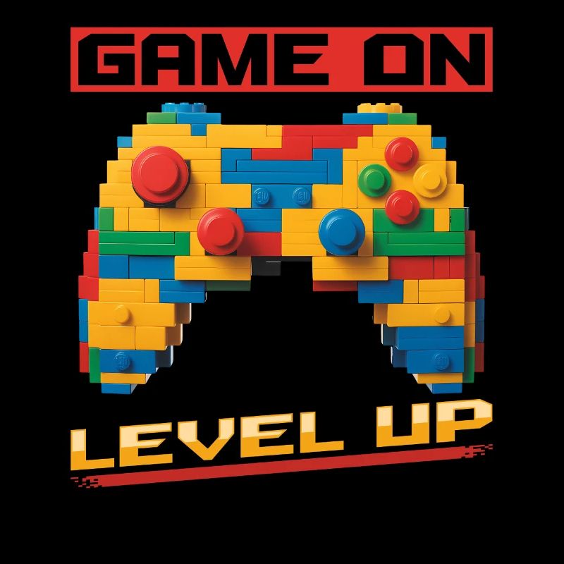 Building Blocks Gamer Gaming Brick Builder
