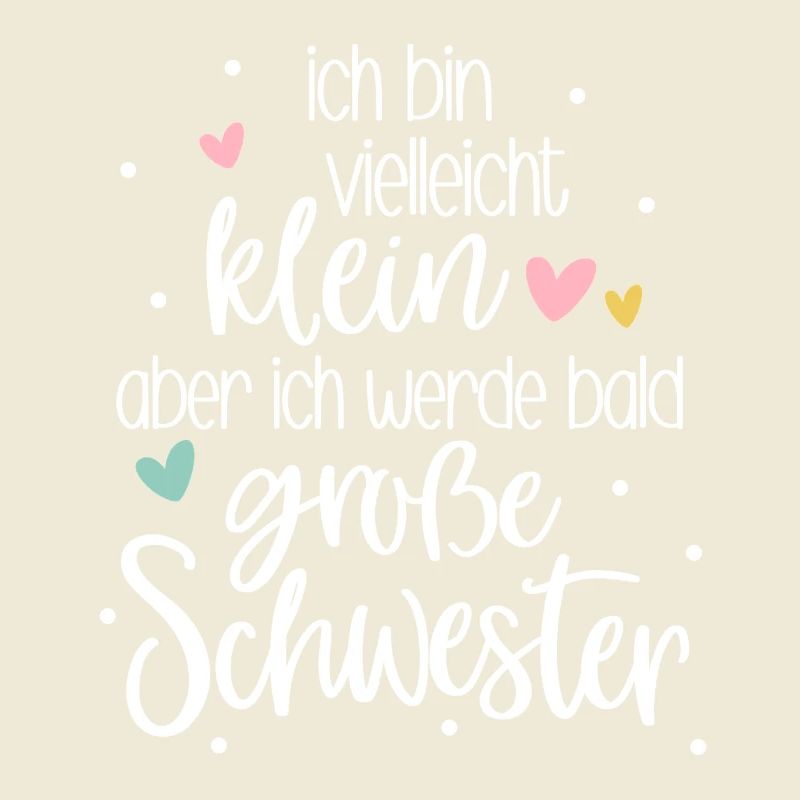 Ich bin klein aber ich werde bald große Schwester 