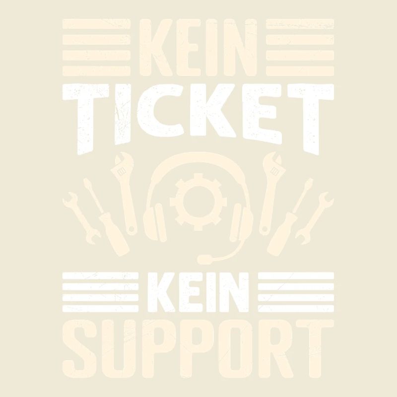 Nerd Computer KEIN TICKET KEIN SUPPORT LUSTIG