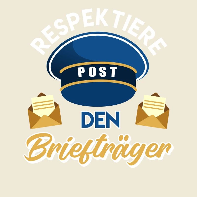 Postboten RESPEKTIERE POST DEN BRIEFTRÄGER LUSTIG