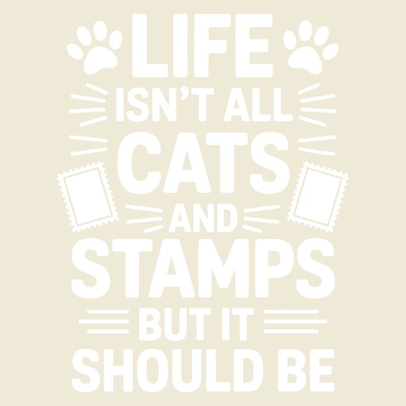 Briefmarken Spruch Katze Witz Briefmarken Geschenk