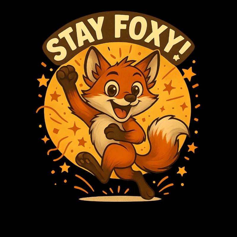Stay Foxy Fox Illustration