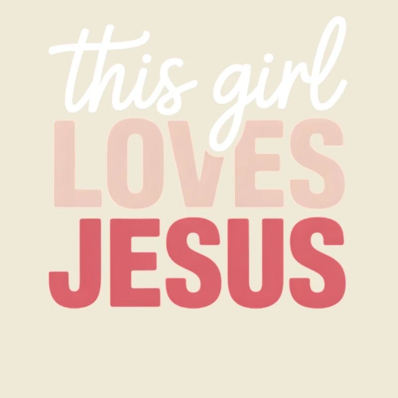 Mädchen liebt Jesus Gradientenschrift