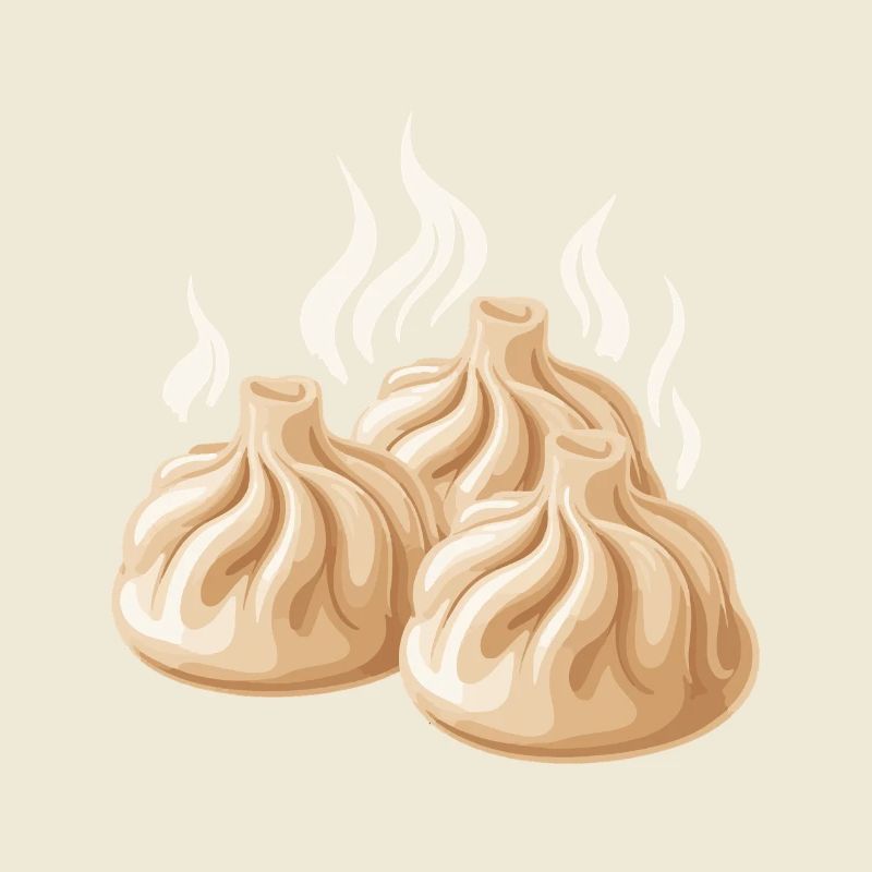 Dampfende Dumpling-Design