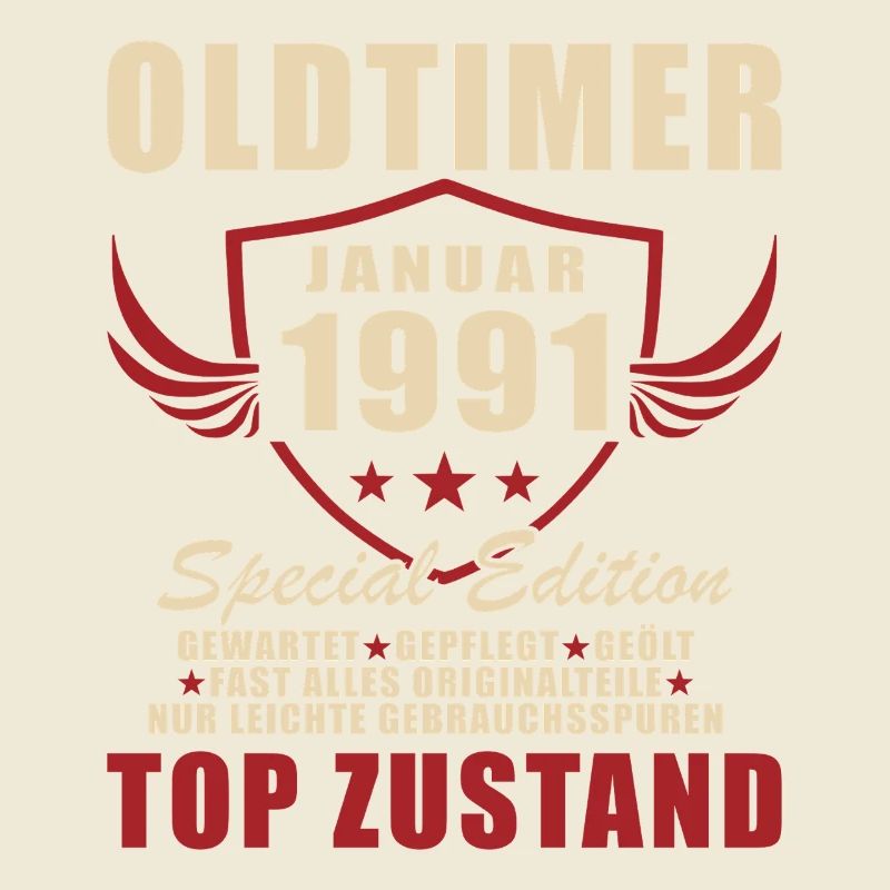 35. Geburtstag Geschenk Oldtimer Januar 1991