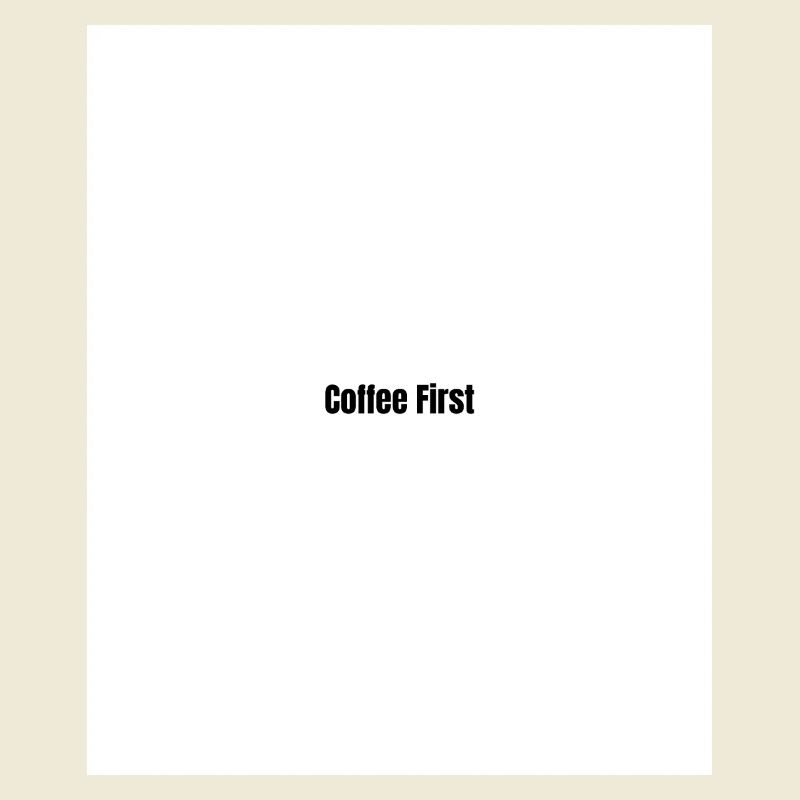 Le café d’abord