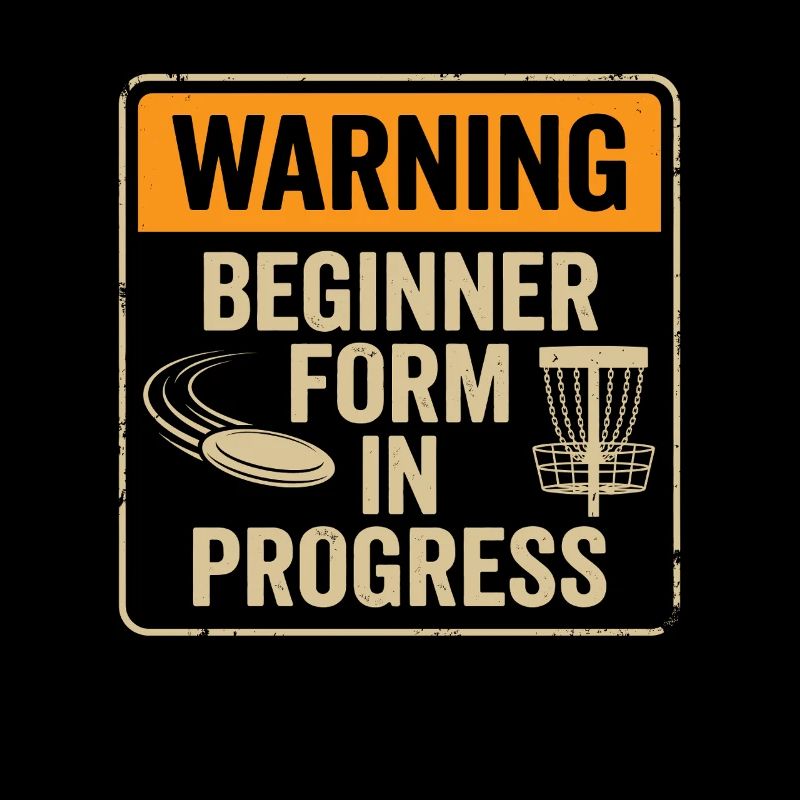 Warning Beginner Form – Disc Golf Warnschild