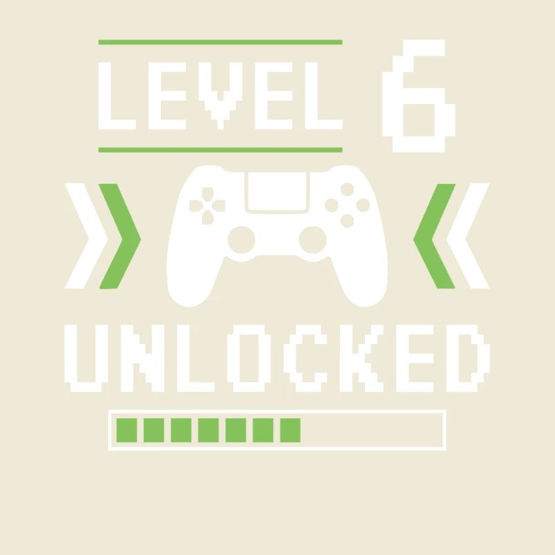 6. Geburtstag 6 Jahre Level 6 unlocked Geschenk