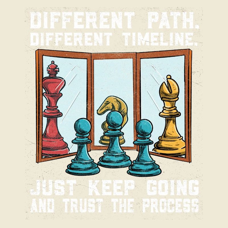 Chess path: Different way, confidence in the procedure