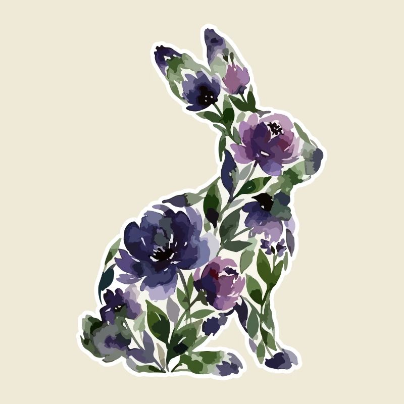 Fleurs en forme de lapin