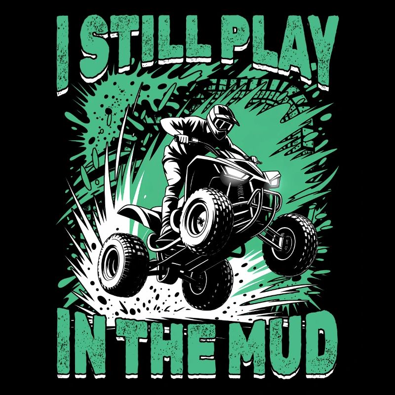 Quad ATV Boy Men Four Wheeler