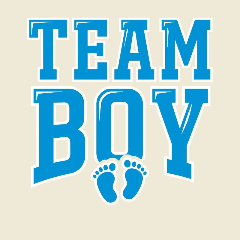 TEAM BOY Typographie avec empreintes