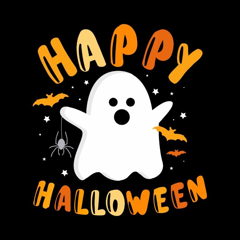 Happy Halloween Ghost Graphic