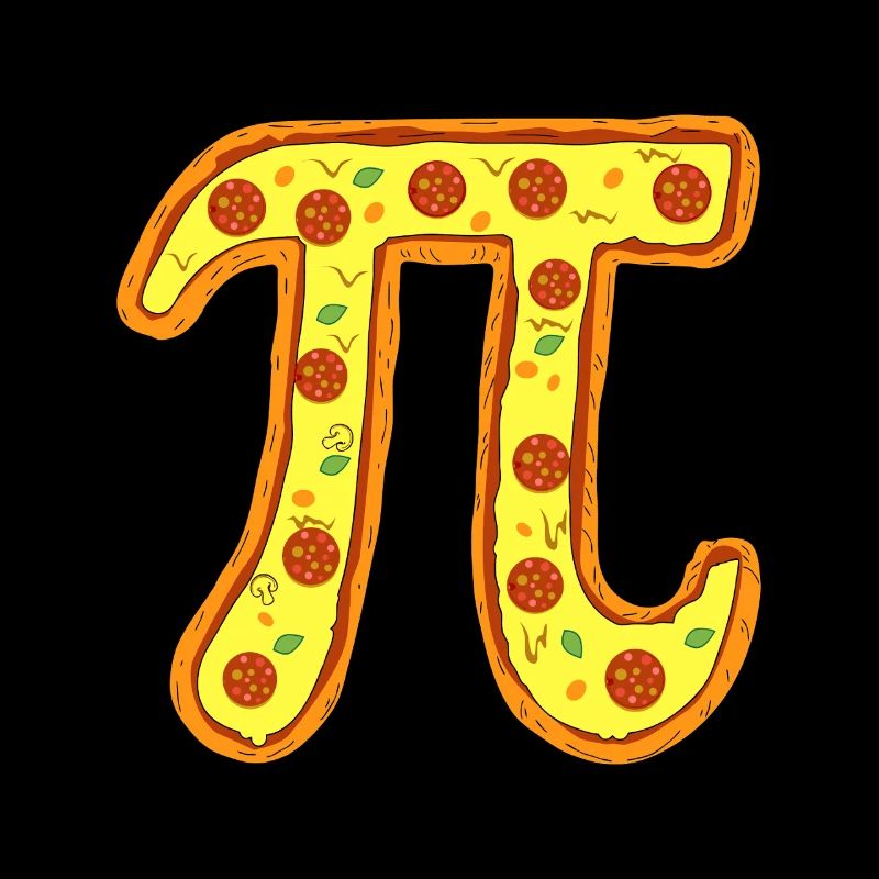 Pizza Pi Emblem Pepperoni Symbol