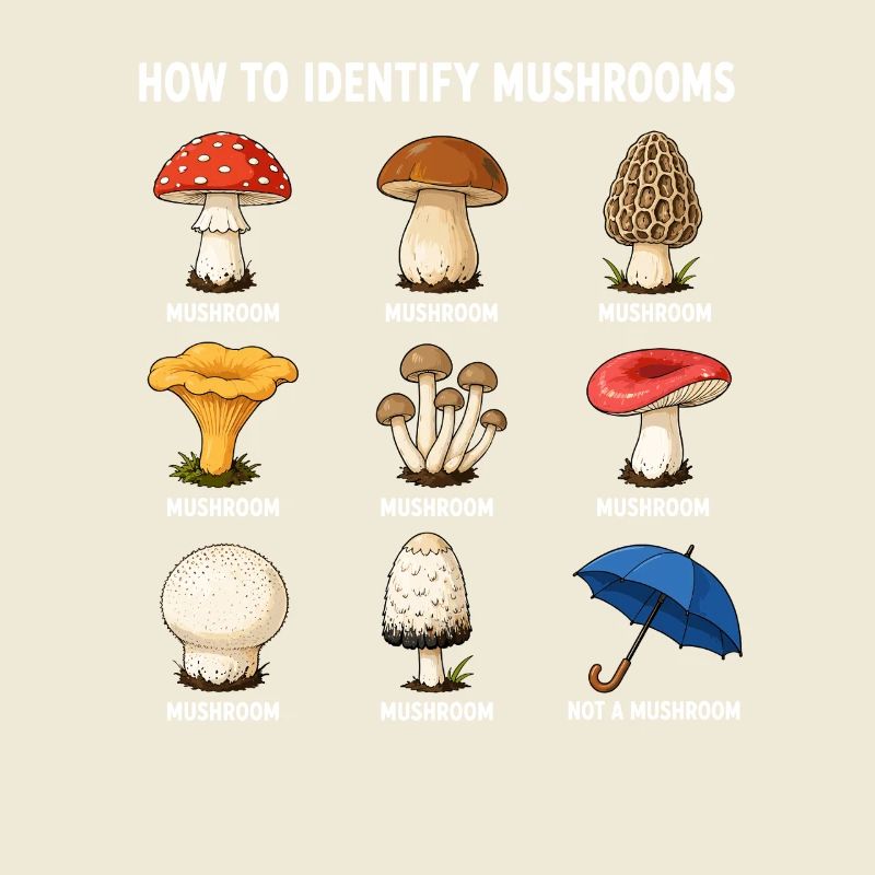 Comment identifier les champignons drôle
