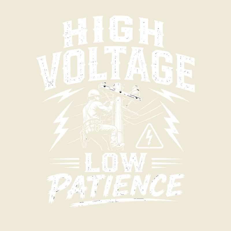 Lineman Dad Power Line Work Motif