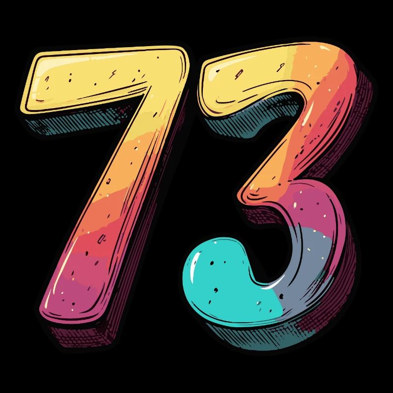 73 Numéro Coloré