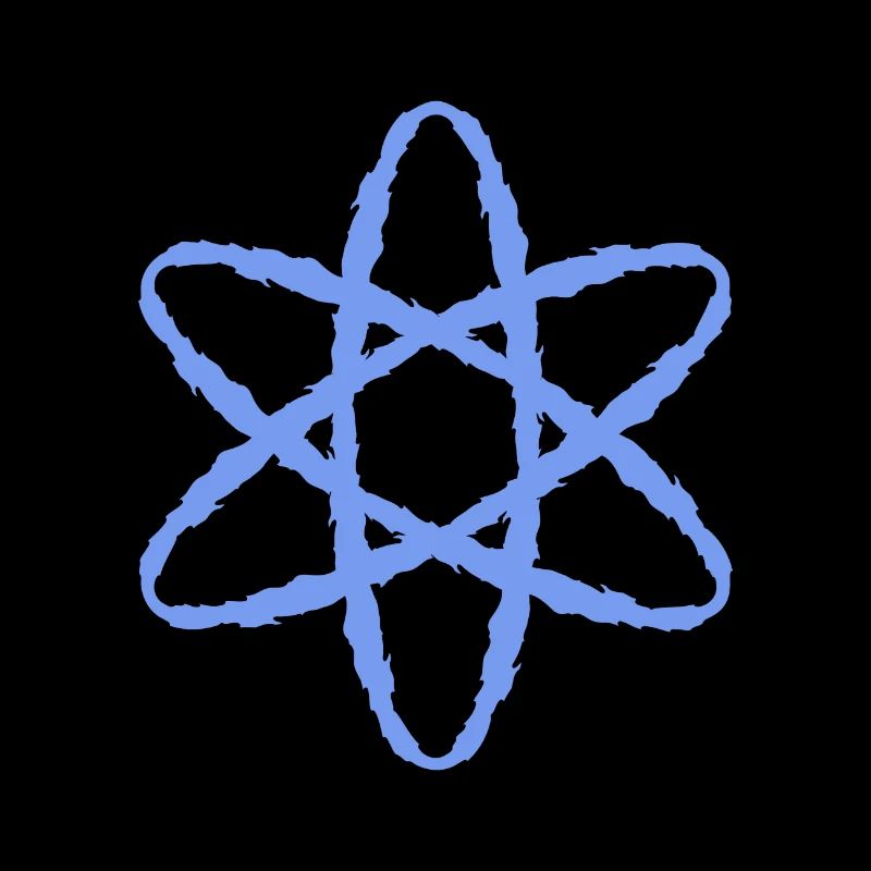 Symbole atomique puissance nucléaire