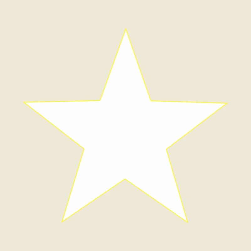 Étoile jaune blanc, white yellow star