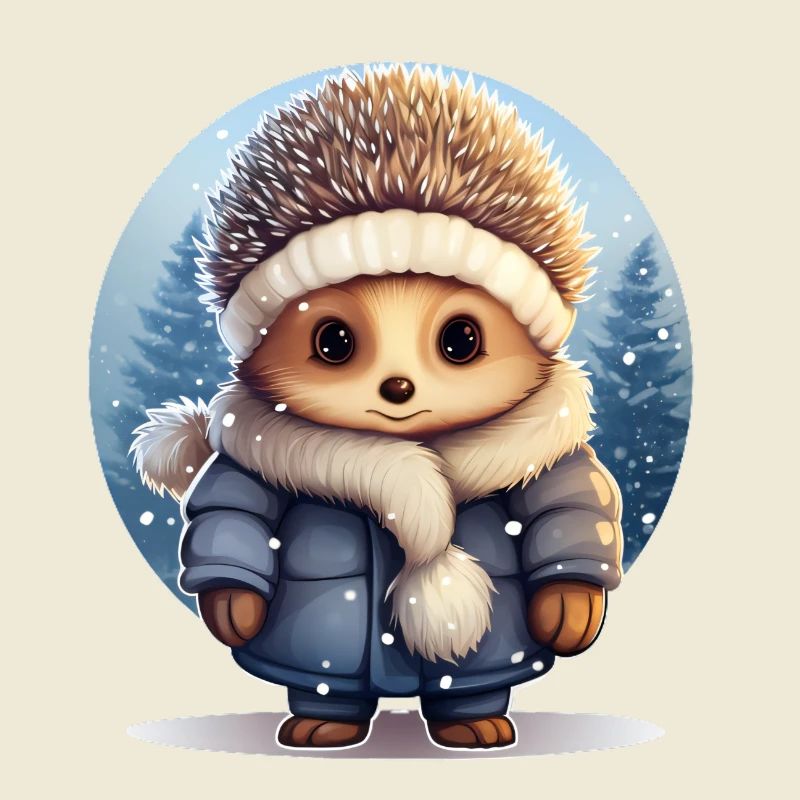 Igel im Schnee