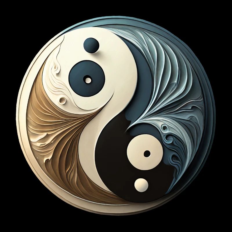 yin yang abstrait - symbole chinois - équilibre