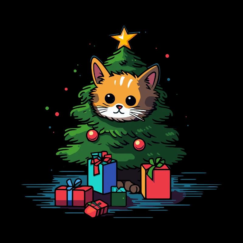 Chat de Noël