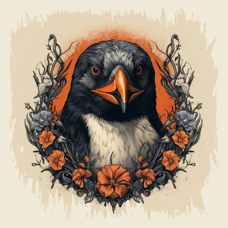 dancing penguin present statement cool