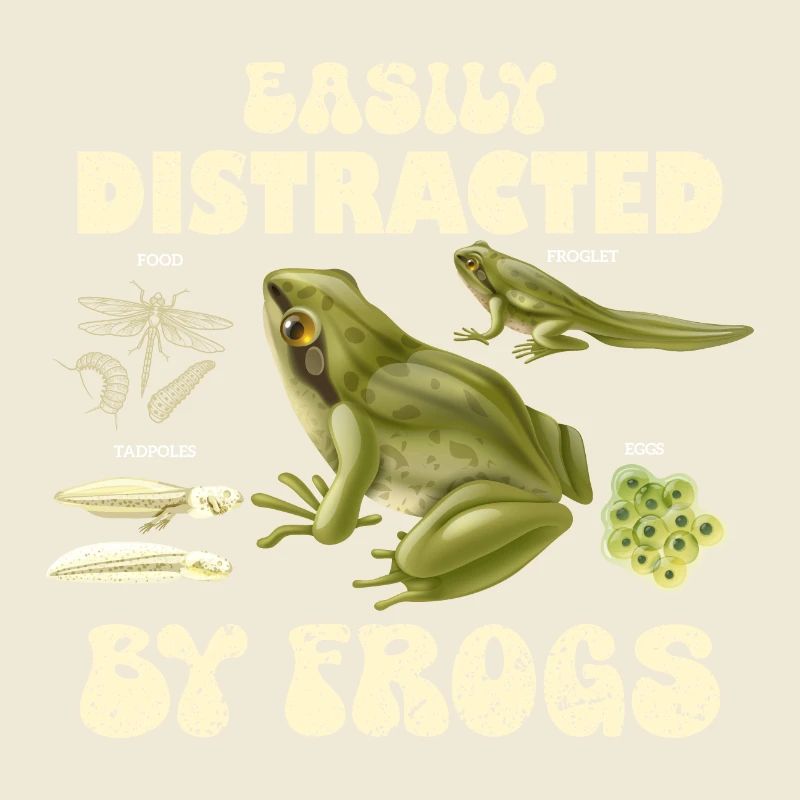 Facilement distrait par les grenouilles